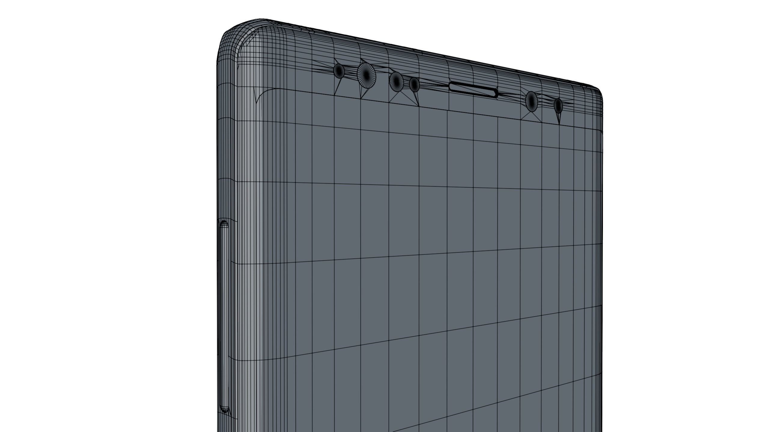 Samsung Galaxy Note 9 Ocean Blue Free low-poly 3D model_23