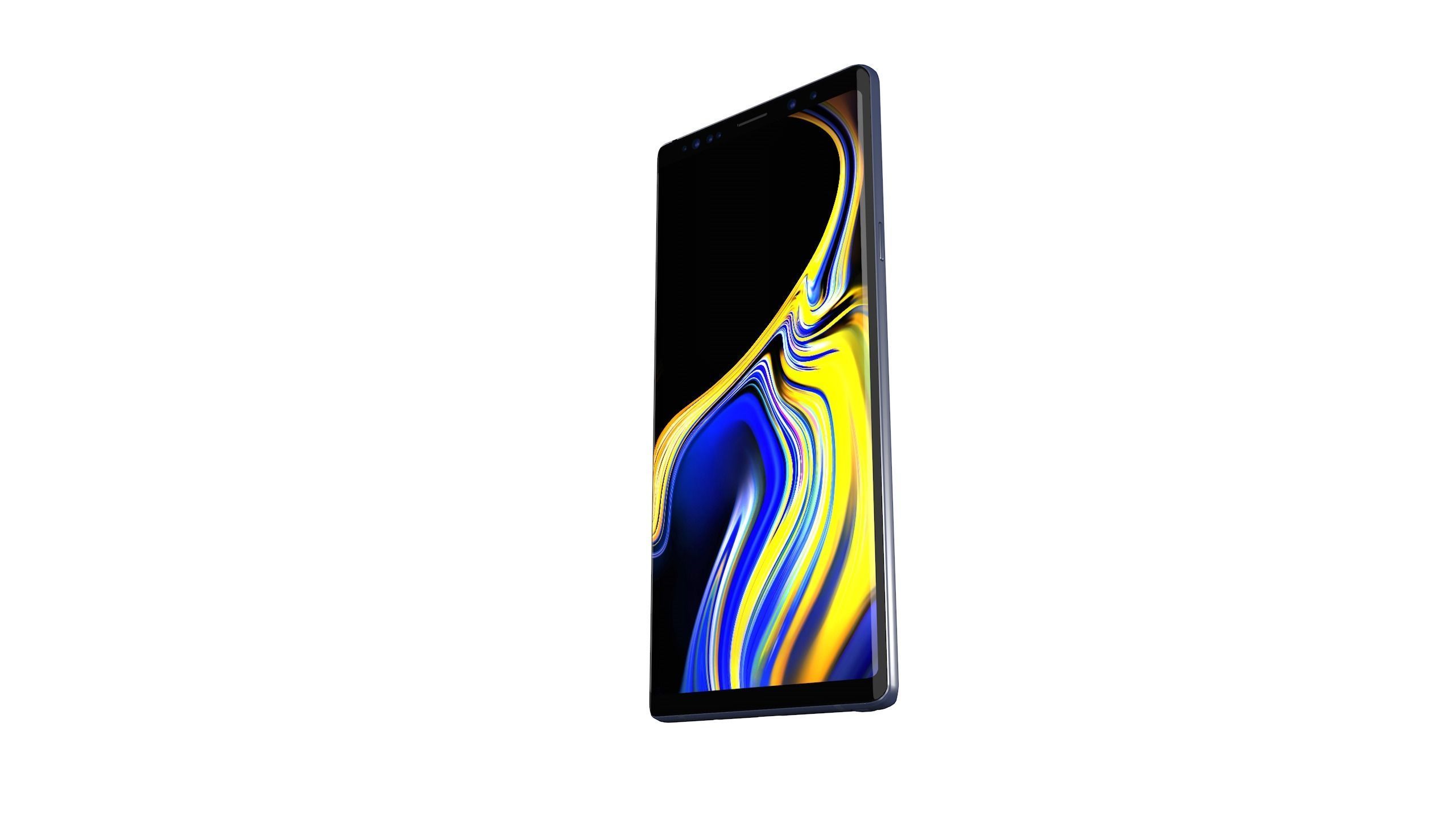 Samsung Galaxy Note 9 Ocean Blue Free low-poly 3D model_6
