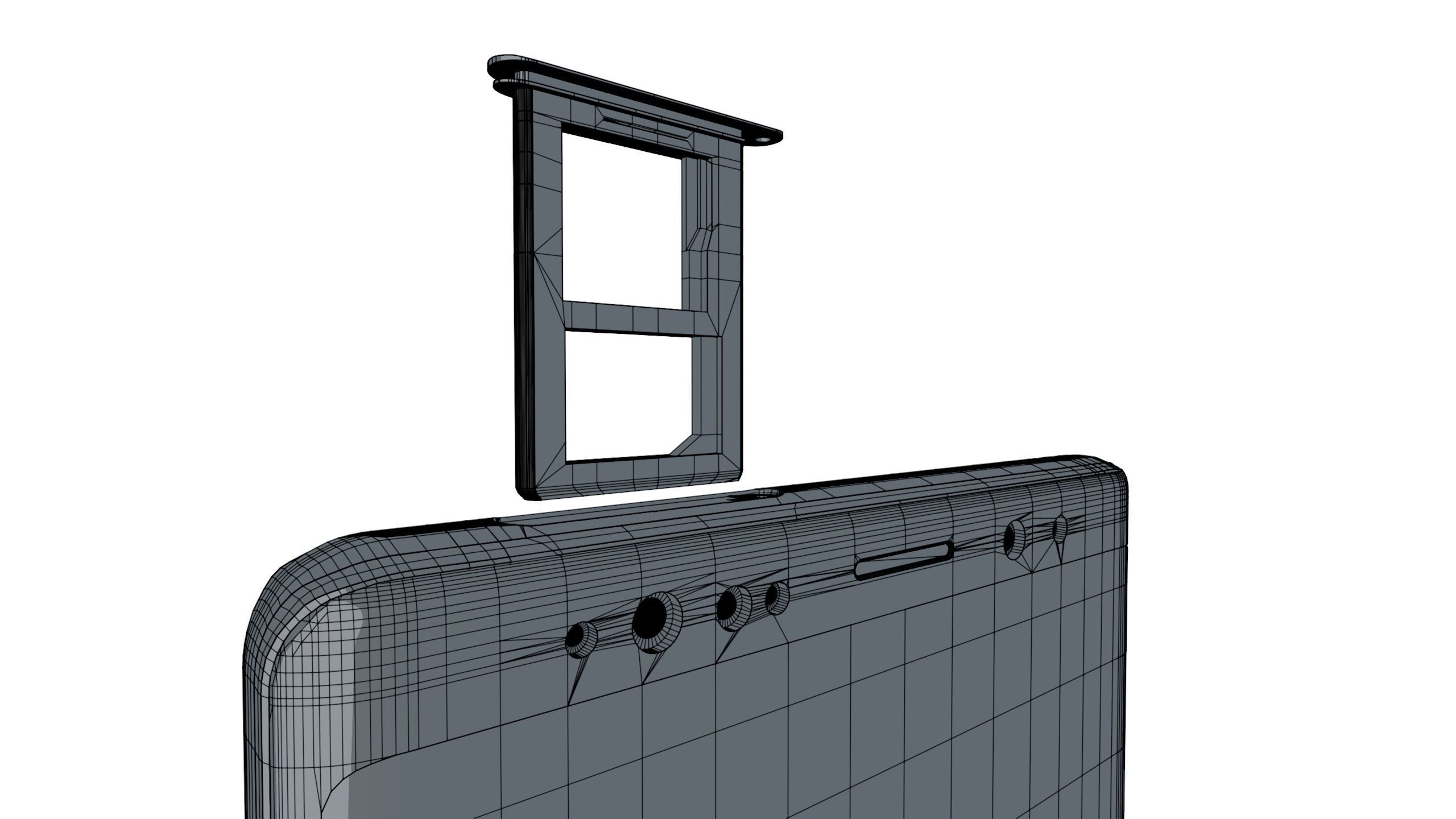 Samsung Galaxy Note 9 Ocean Blue Free low-poly 3D model_25