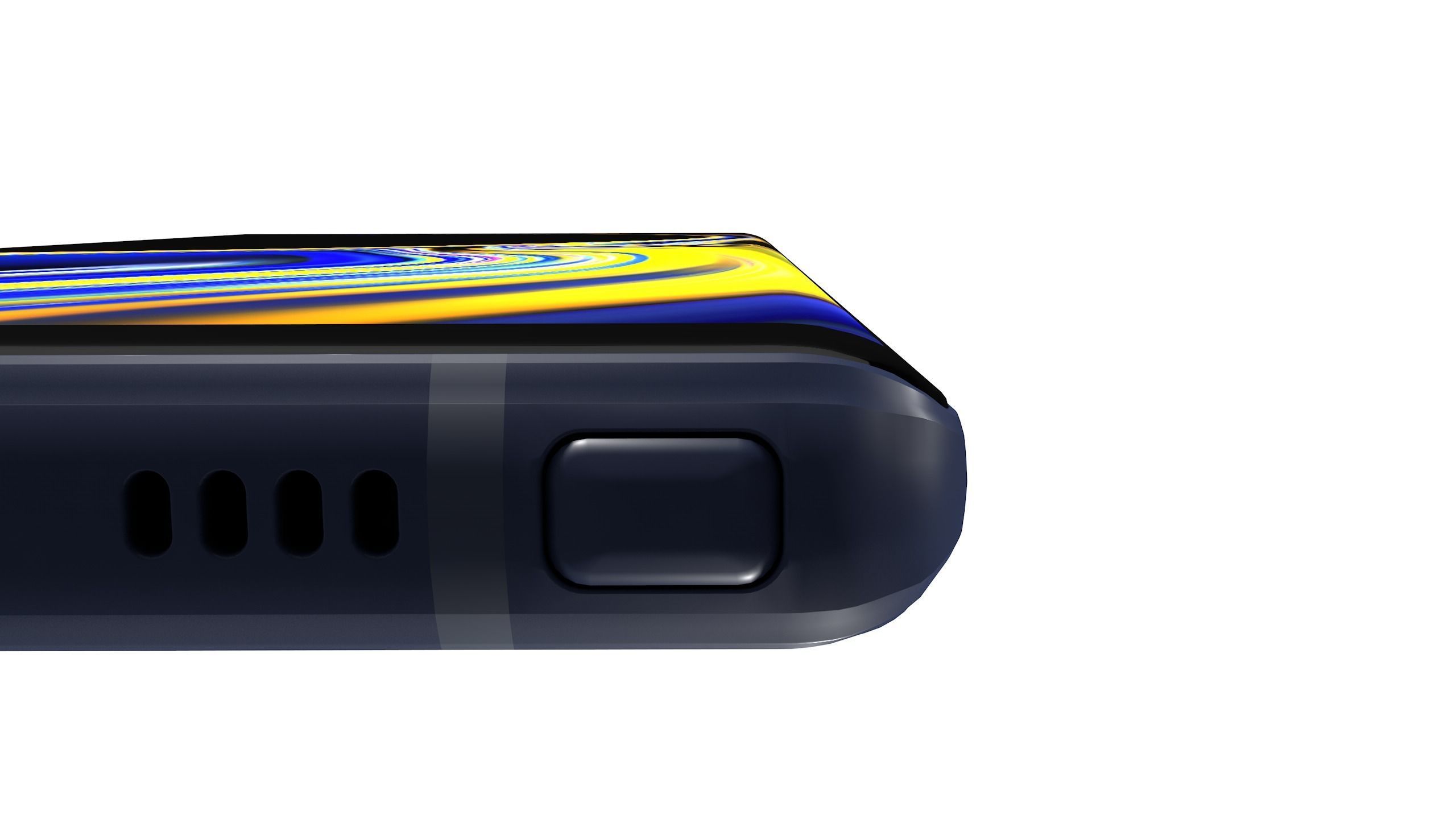 Samsung Galaxy Note 9 Ocean Blue Free low-poly 3D model_7
