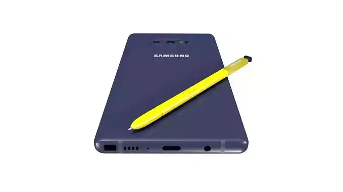 Samsung Galaxy Note 9 Ocean Blue Free low-poly 3D model