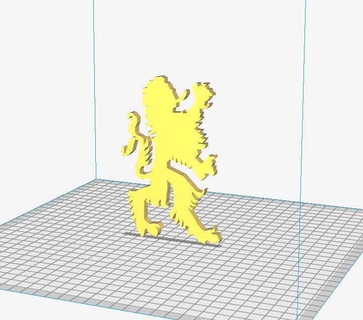 Bavarian Lion 3D print model