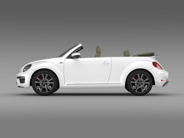 VW Beetle RLine Cabrio 2014 3D model_5