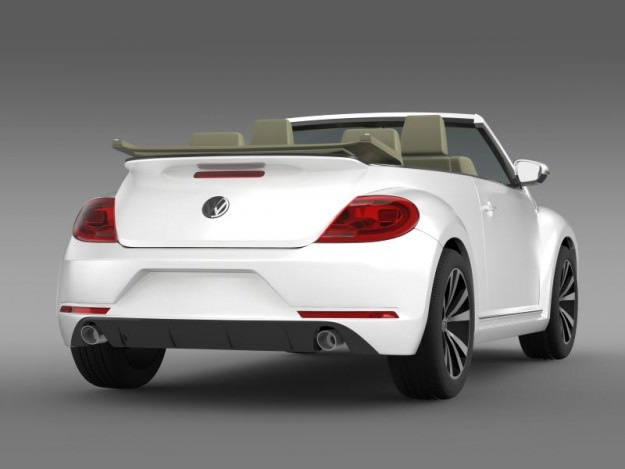 VW Beetle RLine Cabrio 2014 3D model_8