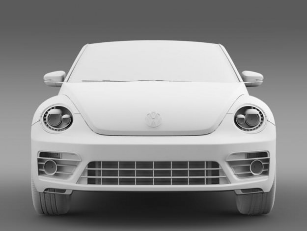 VW Beetle RLine Cabrio 2014 3D model_14