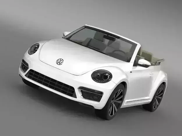 VW Beetle RLine Cabrio 2014 3D model