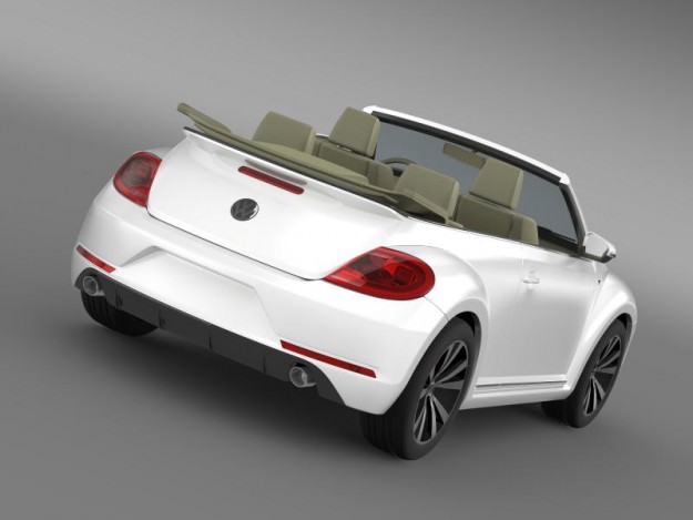VW Beetle RLine Cabrio 2014 3D model_1