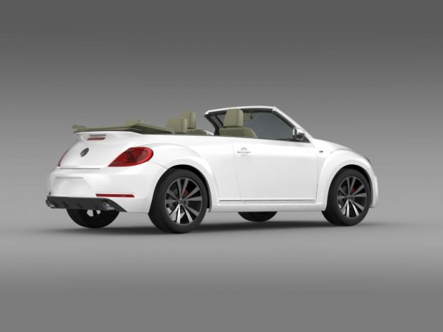 VW Beetle RLine Cabrio 2014 3D model_10