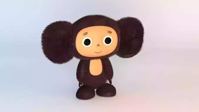 Cheburashka plush monkey