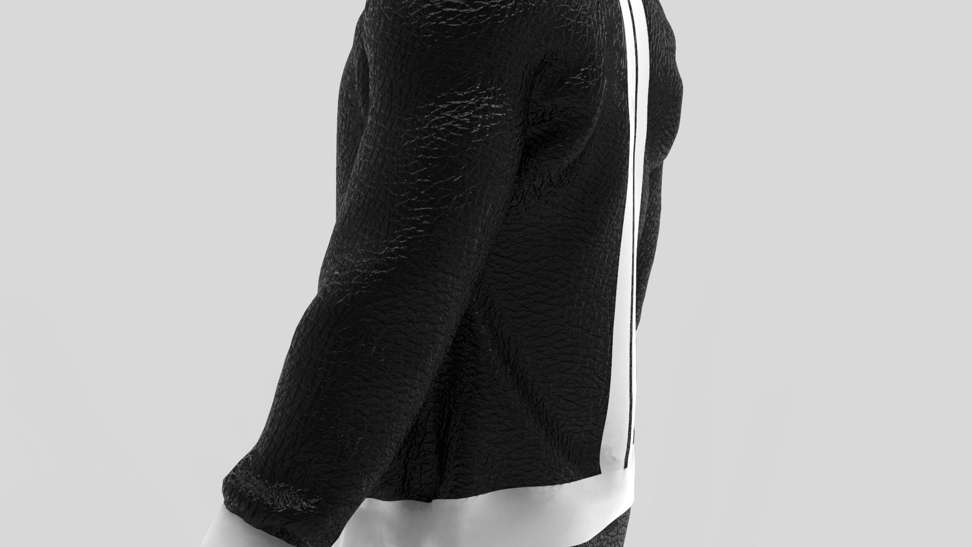 Casual Sweat Suit - Marvelous Designer - Project File Low-poly 3D model_9