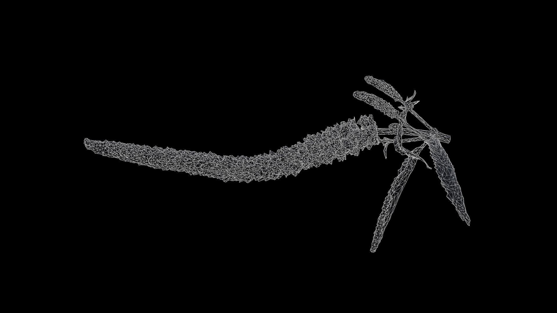 Summer Lilac Buddleja Davidii Butterfly Bush Low-poly 3D model_6