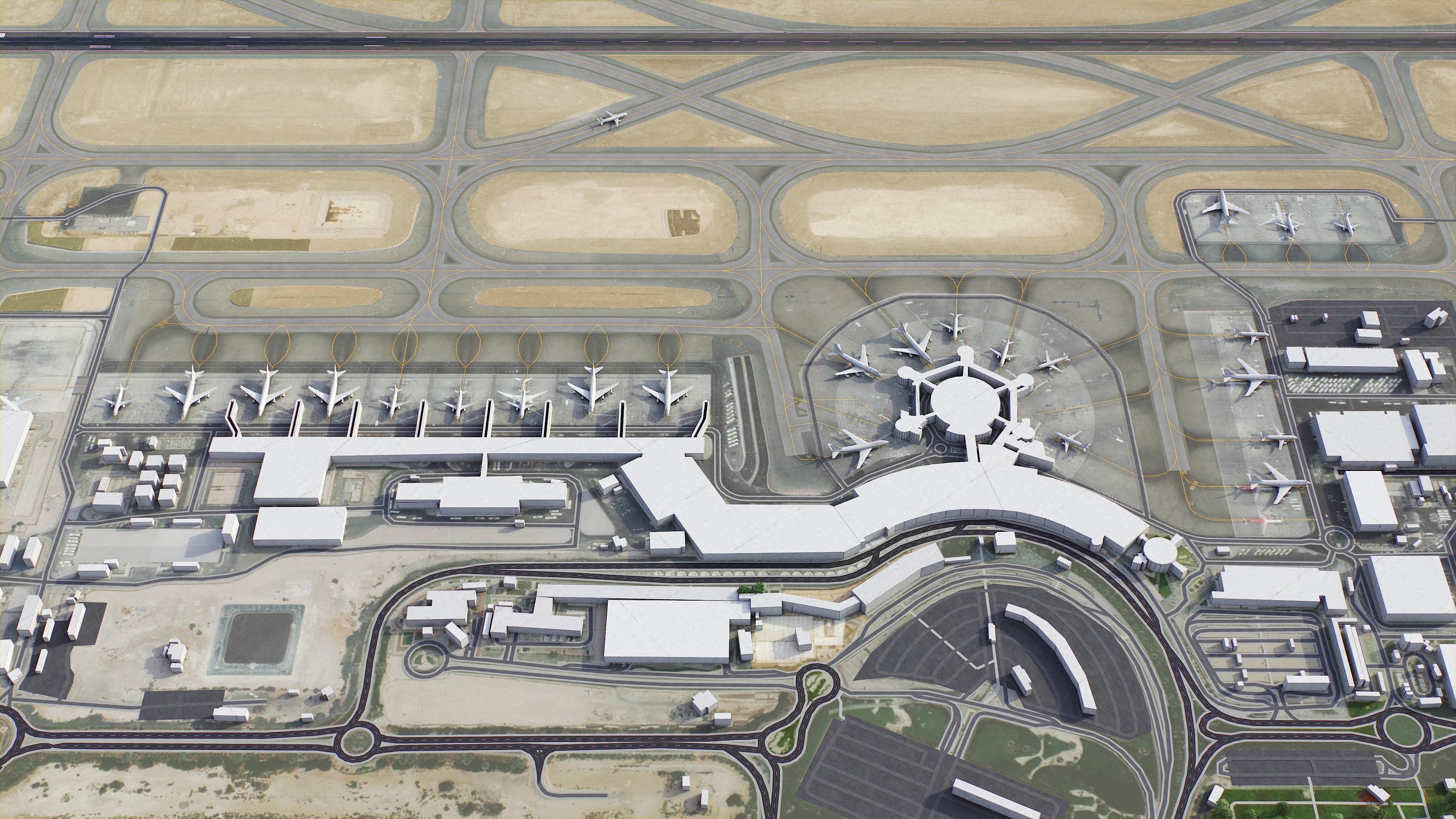 Abu Dhabi - 3D City Model Low-poly 3D model_26