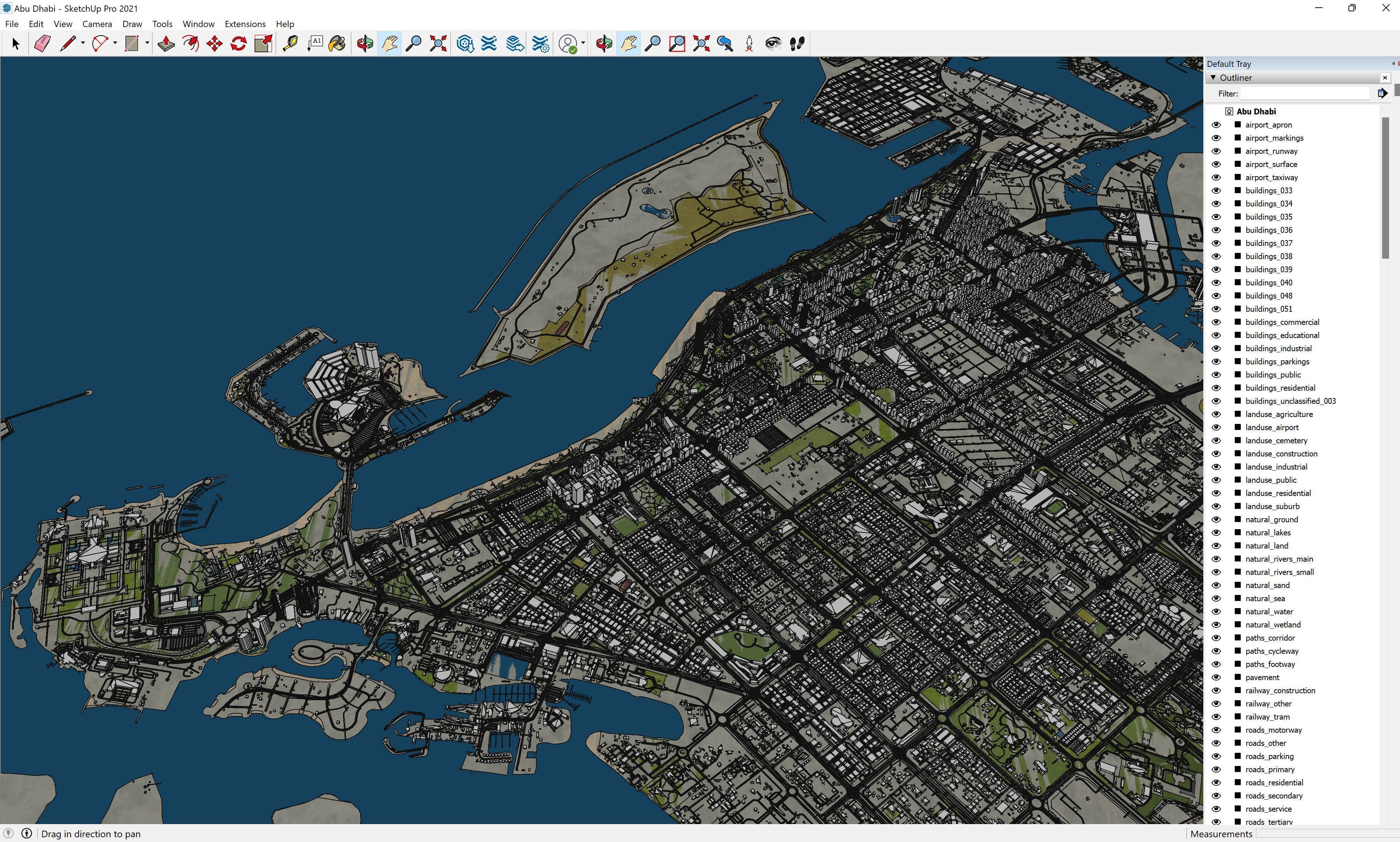 Abu Dhabi - 3D City Model Low-poly 3D model_24