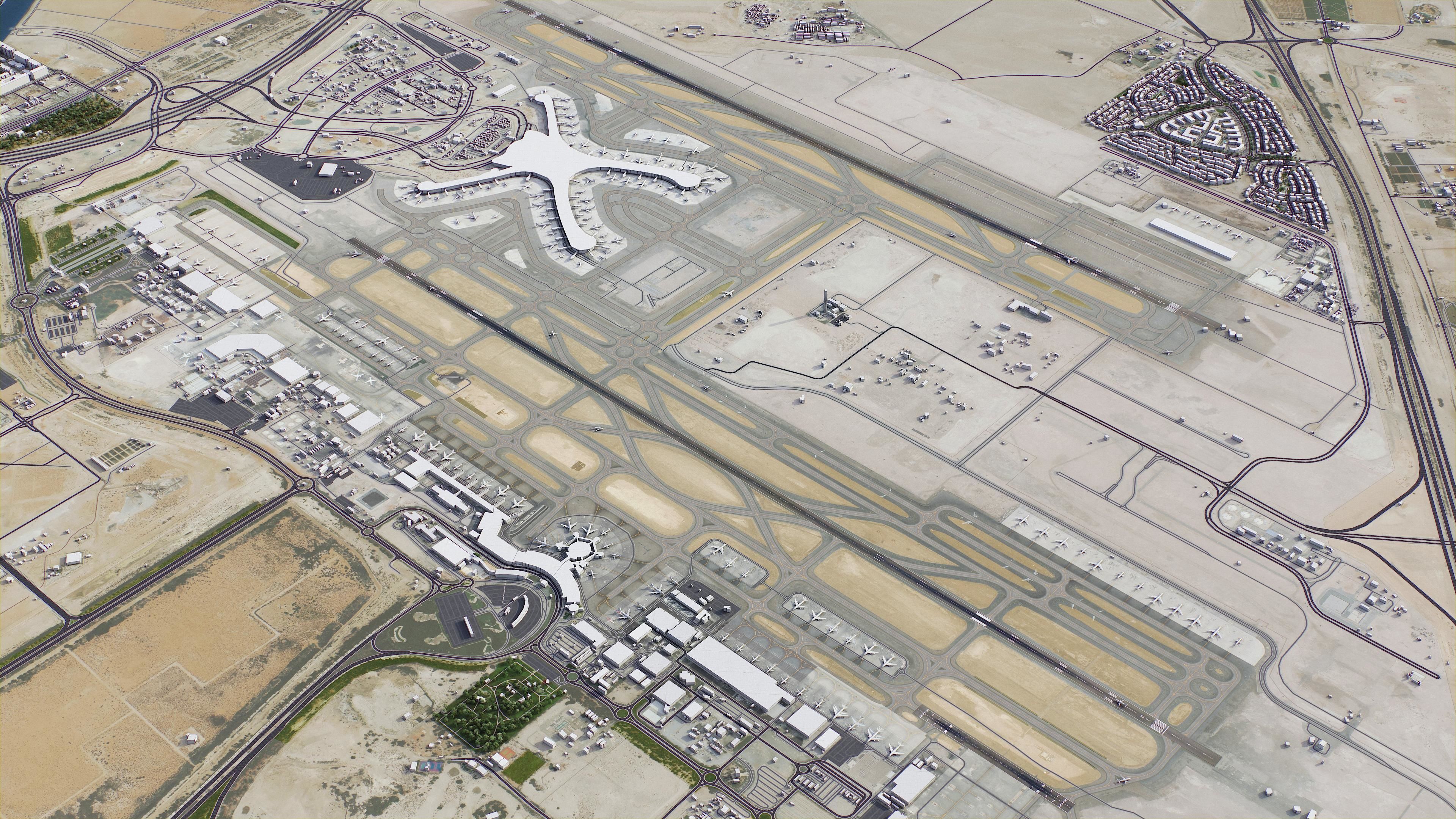 Abu Dhabi - 3D City Model Low-poly 3D model_28