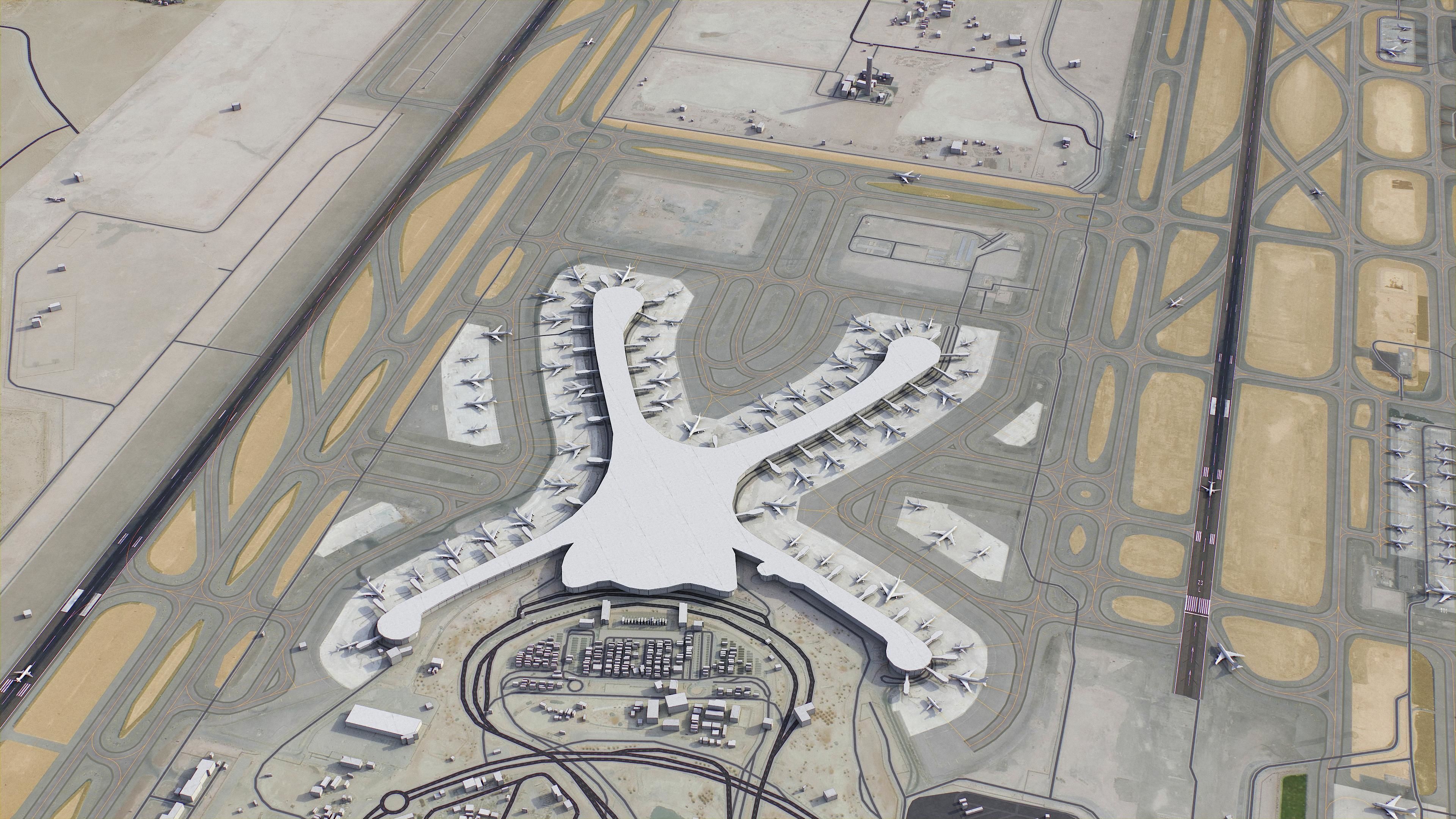 Abu Dhabi - 3D City Model Low-poly 3D model_32