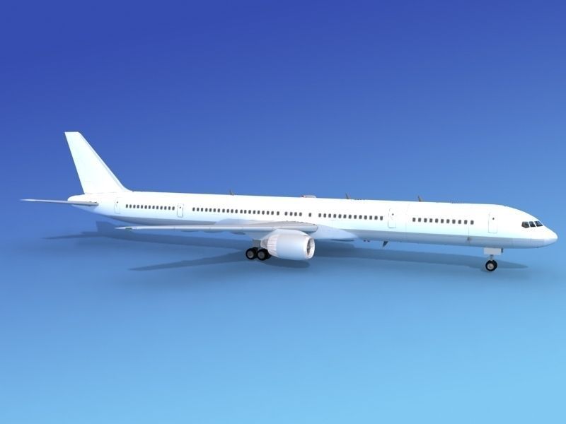Boeing 757-300 Unmarked 1 3D model_8