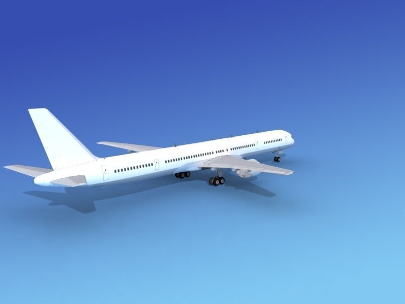 Boeing 757-300 Unmarked 1 3D model_10