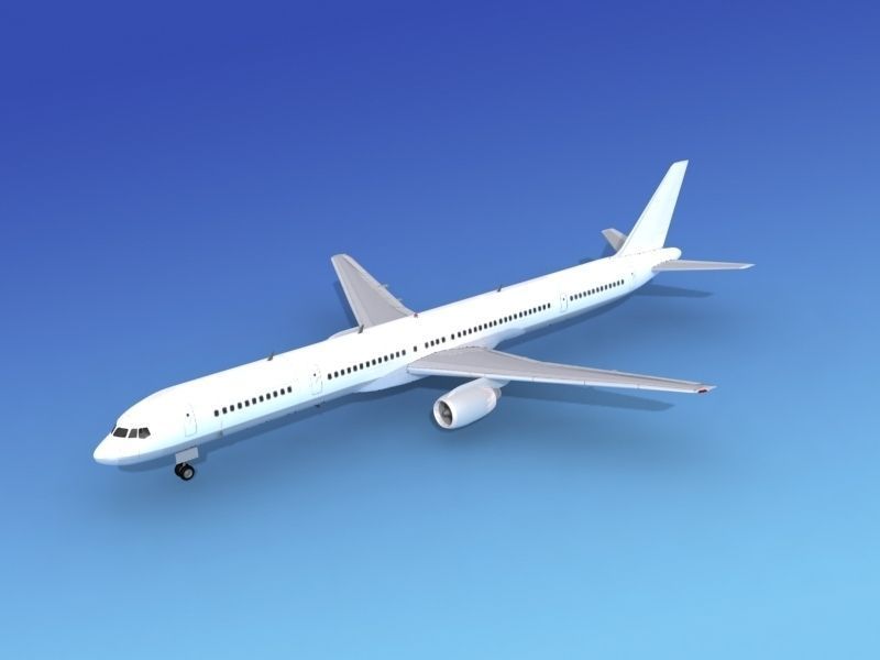 Boeing 757-300 Unmarked 1 3D model_15