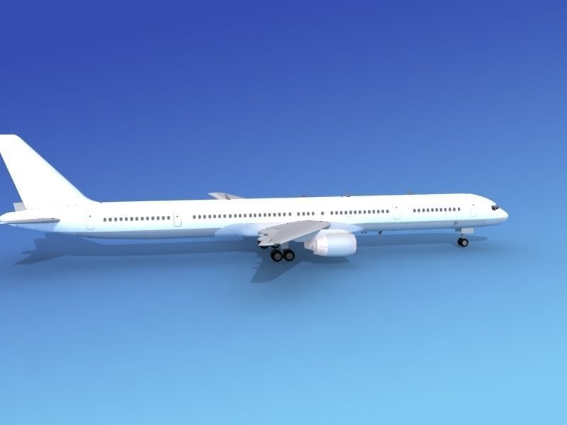 Boeing 757-300 Unmarked 1 3D model_9