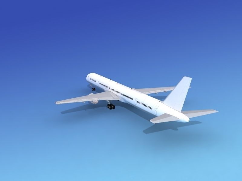 Boeing 757-300 Unmarked 1 3D model_12