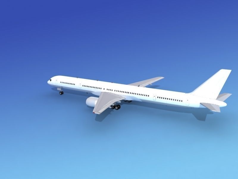 Boeing 757-300 Unmarked 1 3D model_13
