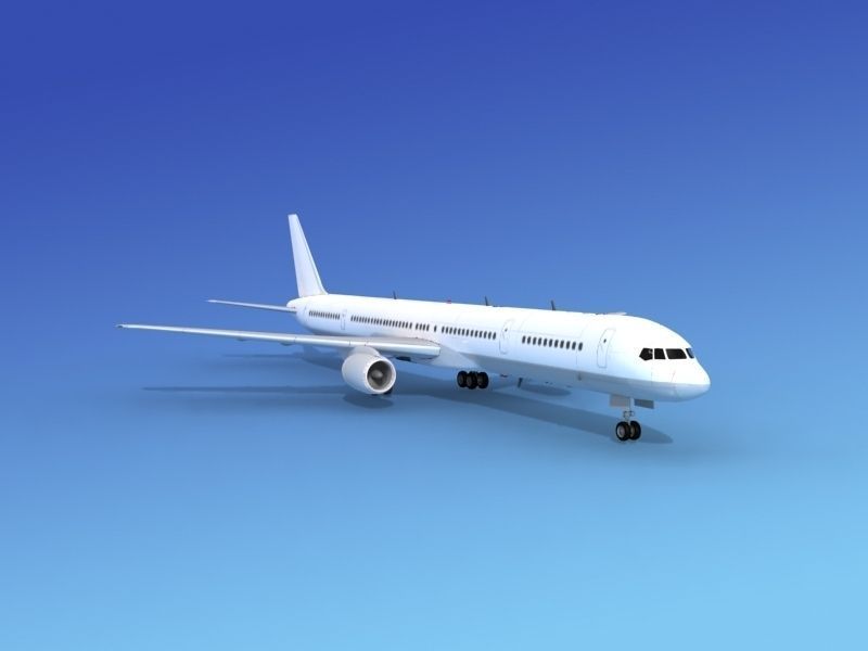 Boeing 757-300 Unmarked 1 3D model_7