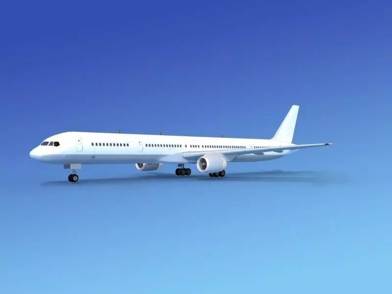 Boeing 757-300 Unmarked 1 3D model_0
