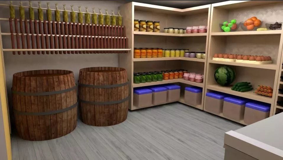 Everything for your store room Low-poly 3D model_0