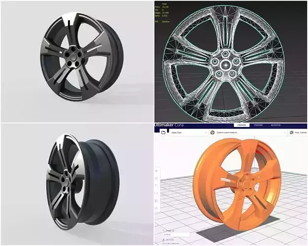 Rim 17 in M2 Free low-poly 3D model