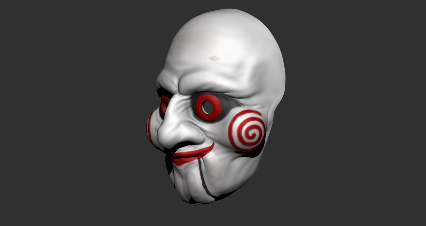 Saw Billy Puppet - Mask for Cosplay 3D print model_1