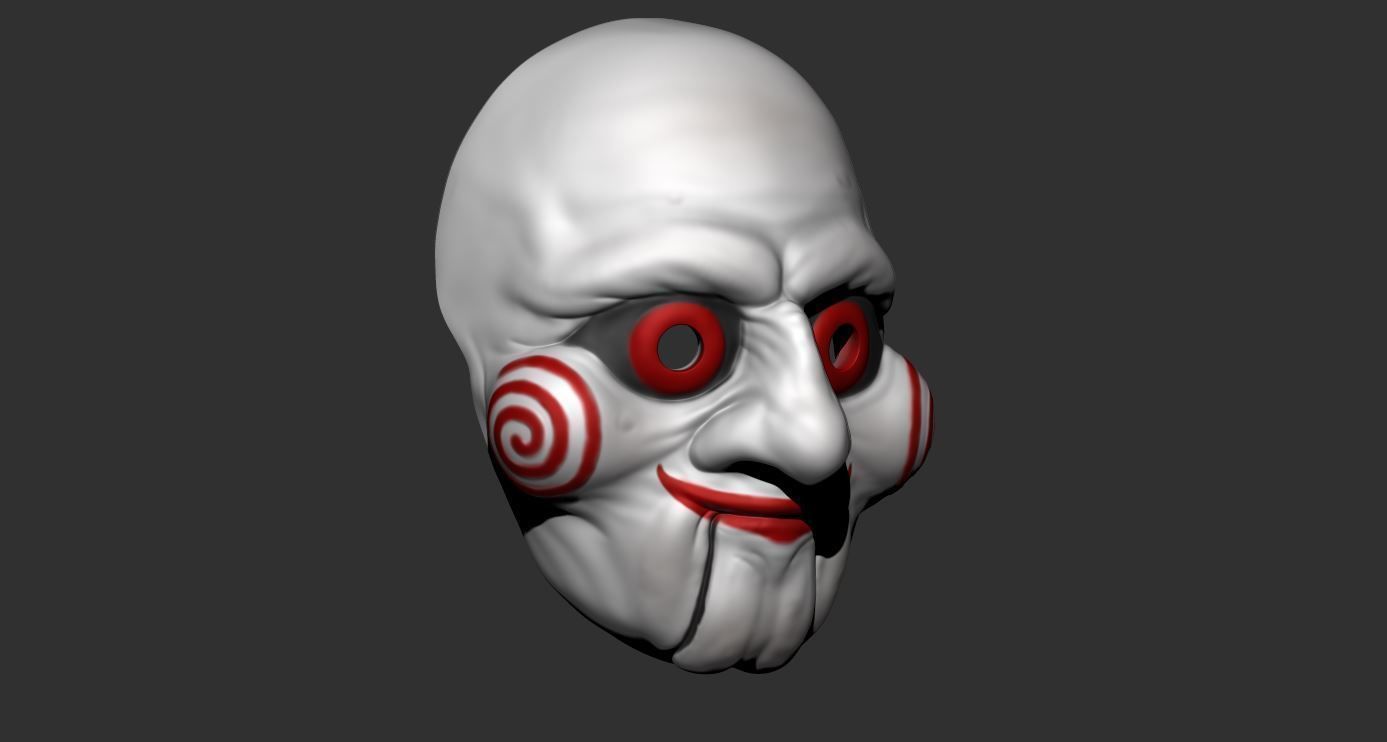 Saw Billy Puppet - Mask for Cosplay 3D print model_5