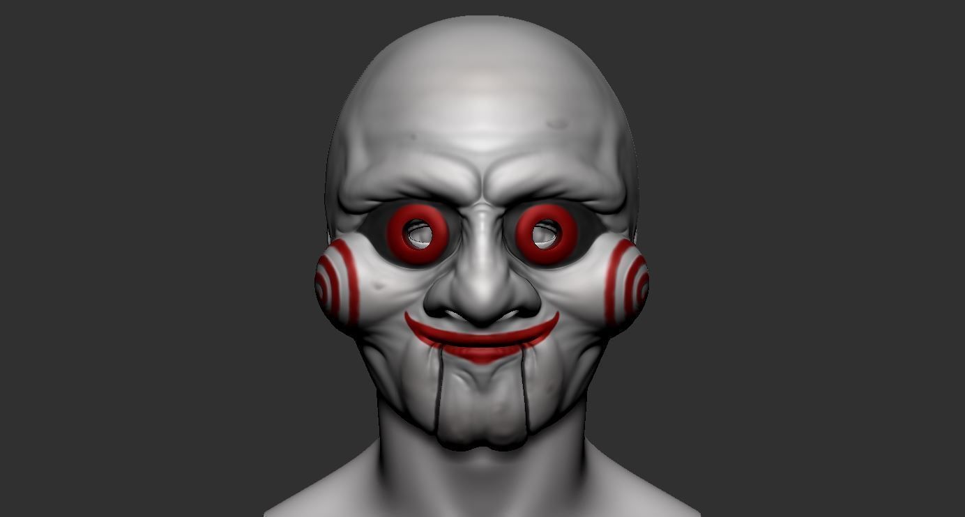 Saw Billy Puppet - Mask for Cosplay 3D print model_10