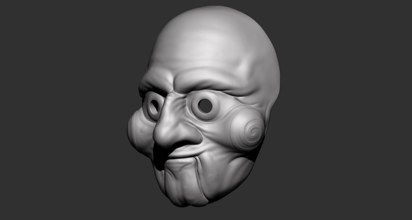 Saw Billy Puppet - Mask for Cosplay 3D print model_7