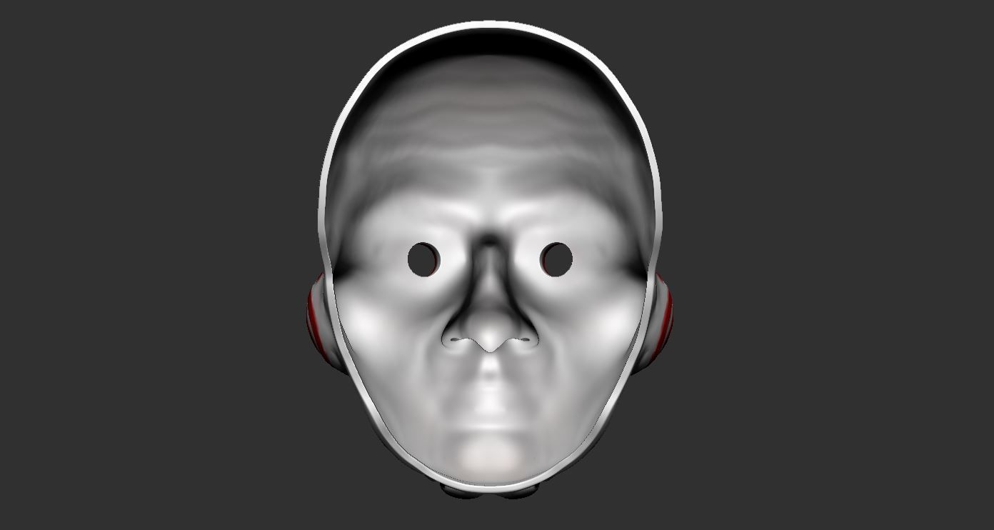 Saw Billy Puppet - Mask for Cosplay 3D print model_3