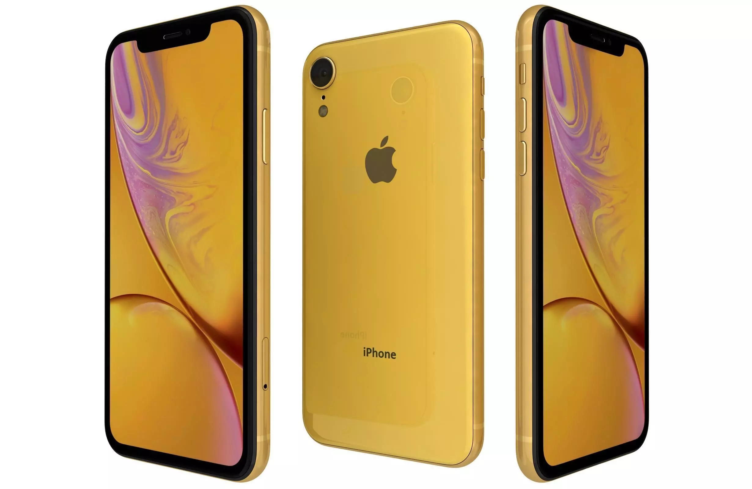 Apple iPhone Xr Yellow 3D model_0
