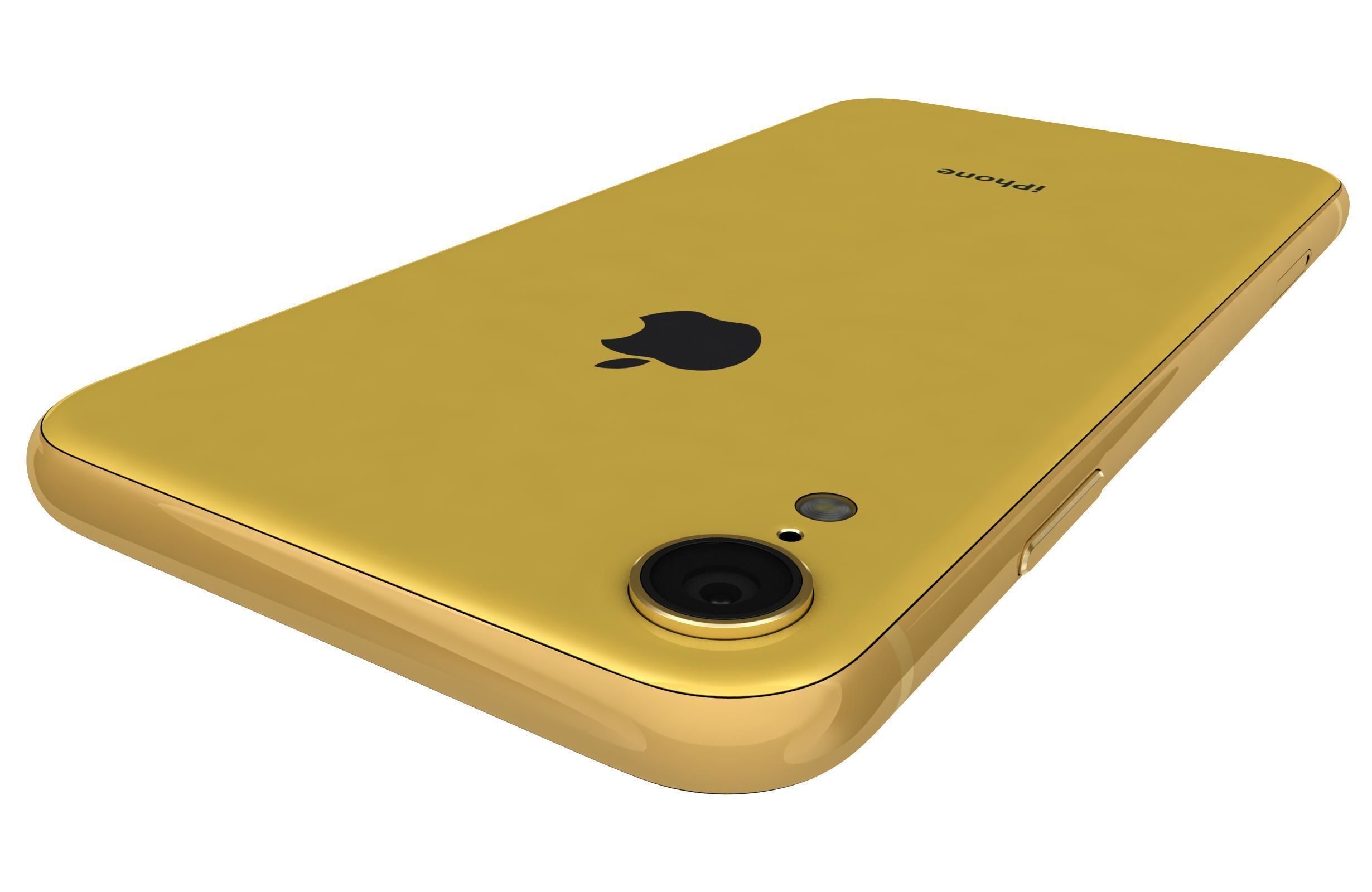 Apple iPhone Xr Yellow 3D model_8