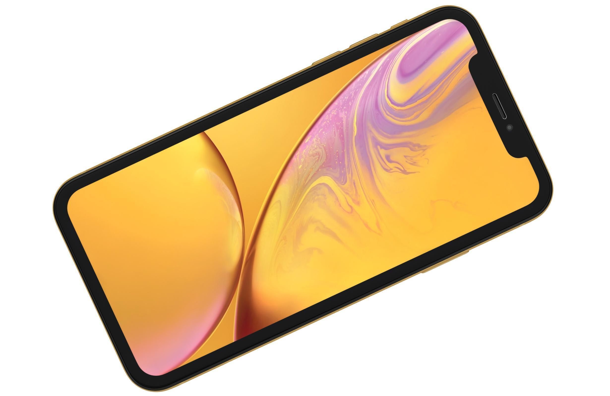 Apple iPhone Xr Yellow 3D model_4
