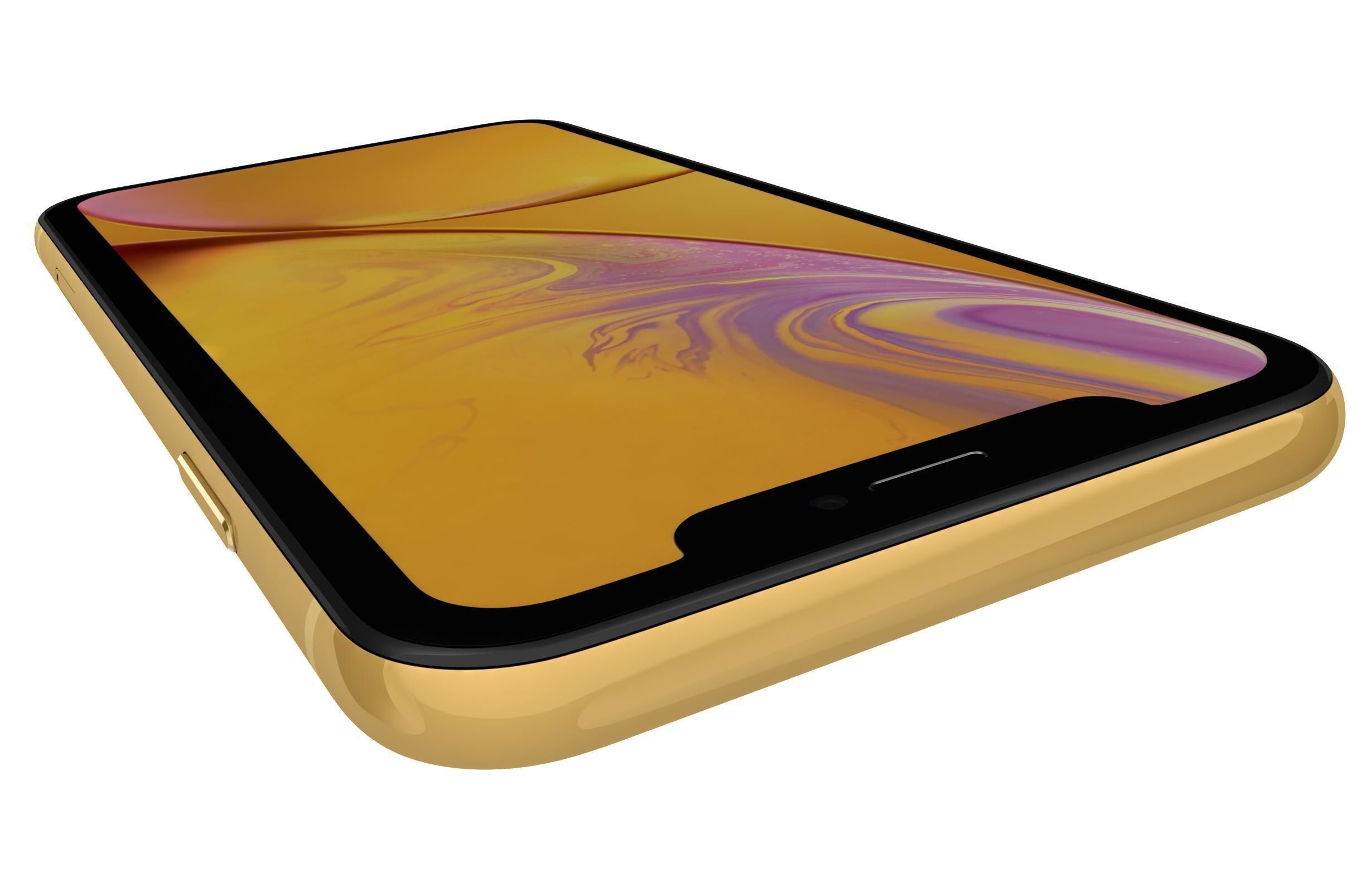 Apple iPhone Xr Yellow 3D model_7