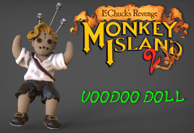 Guybrush voodoo doll 3D print model