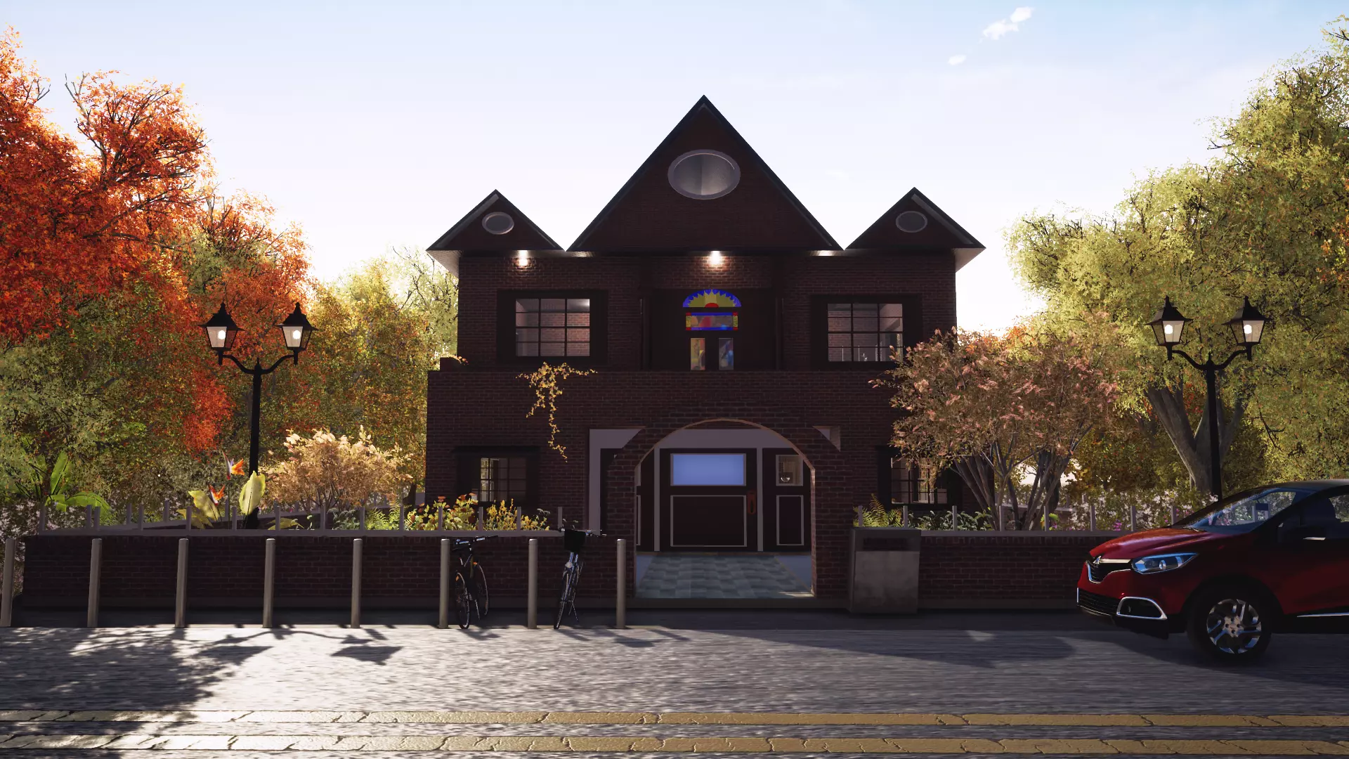 HOUSE ANTIQUE Low-poly 3D model_0