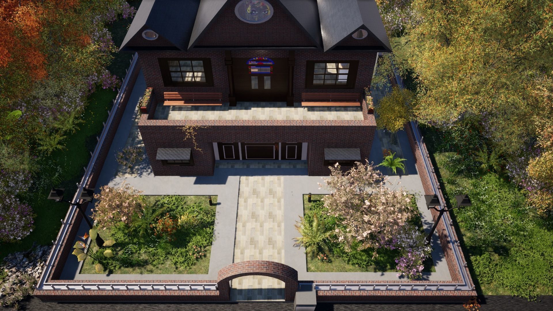 HOUSE ANTIQUE Low-poly 3D model_3