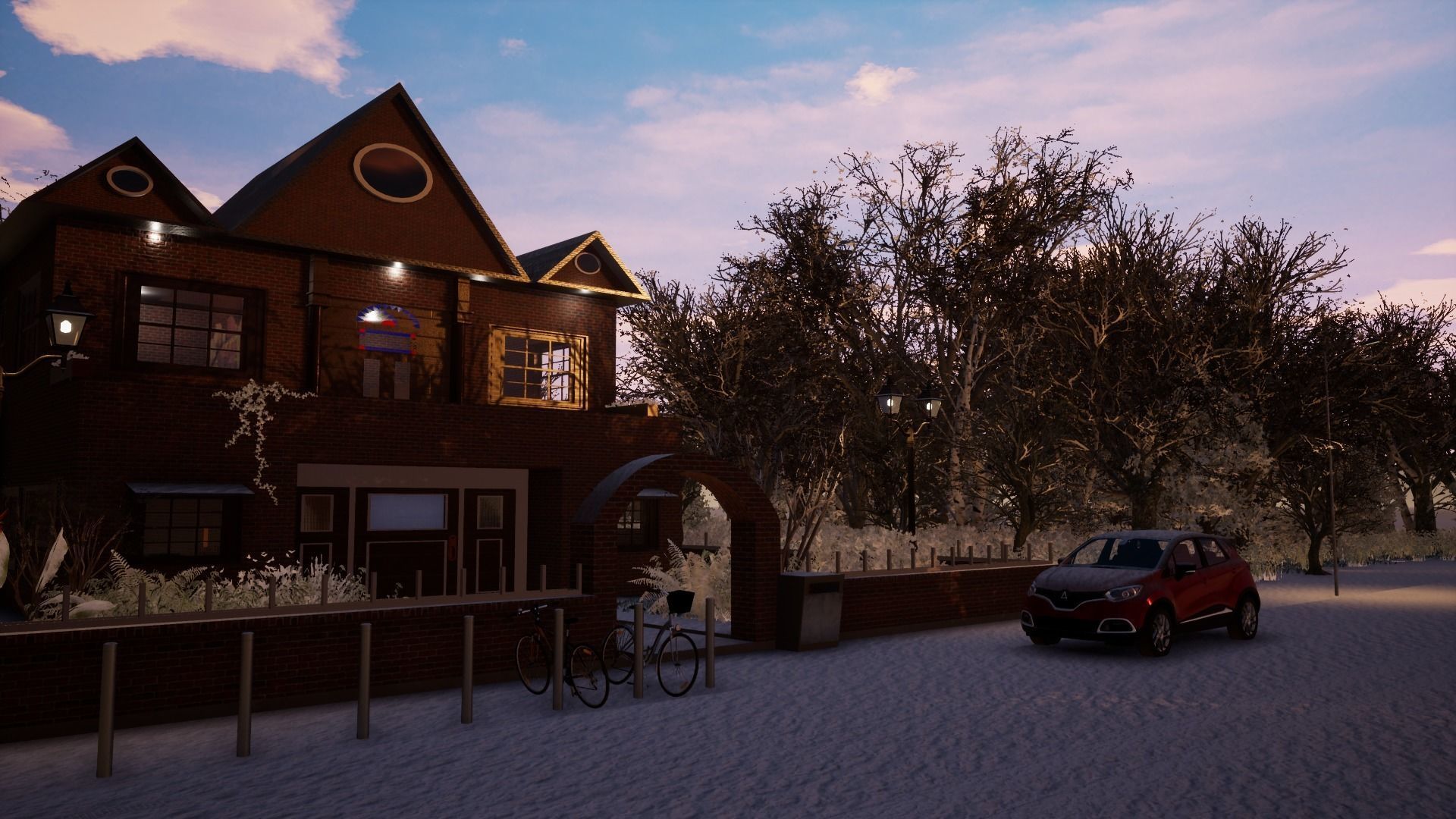 HOUSE ANTIQUE Low-poly 3D model_6