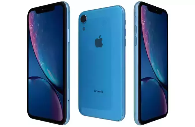Apple iPhone Xr Blue 3D model
