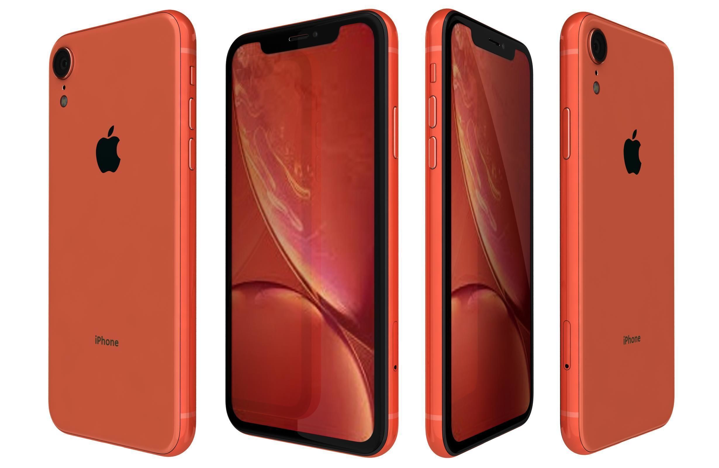 Apple iPhone Xr All Colors 3D model_9