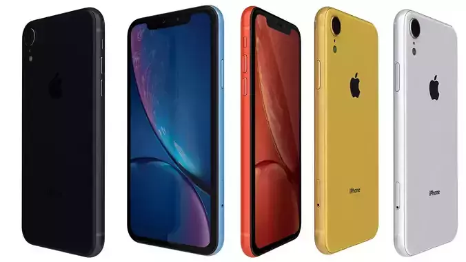 Apple iPhone Xr All Colors 3D model Apple iPhone Xr All Colors 3D model
