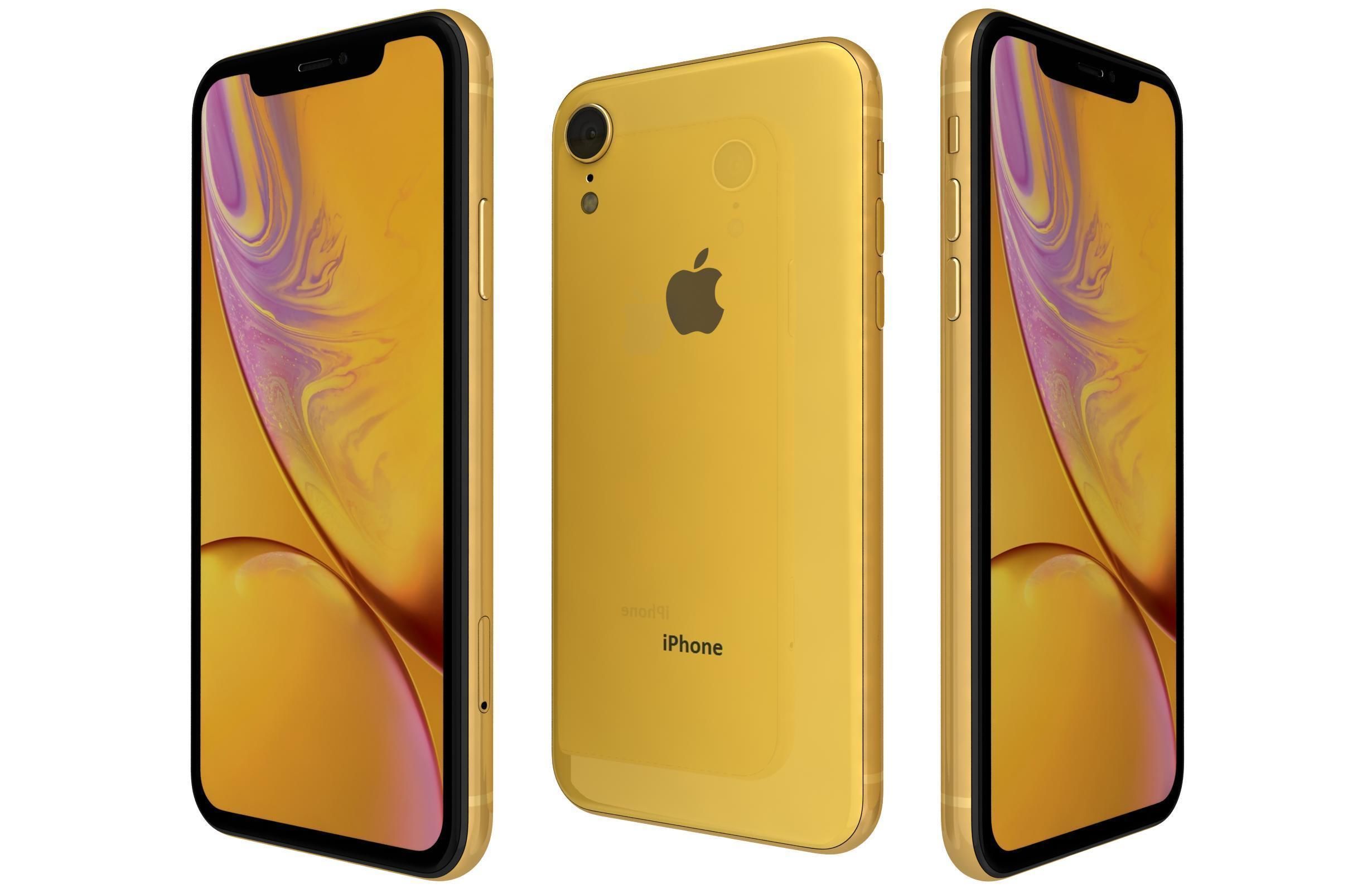 Apple iPhone Xr All Colors 3D model_5