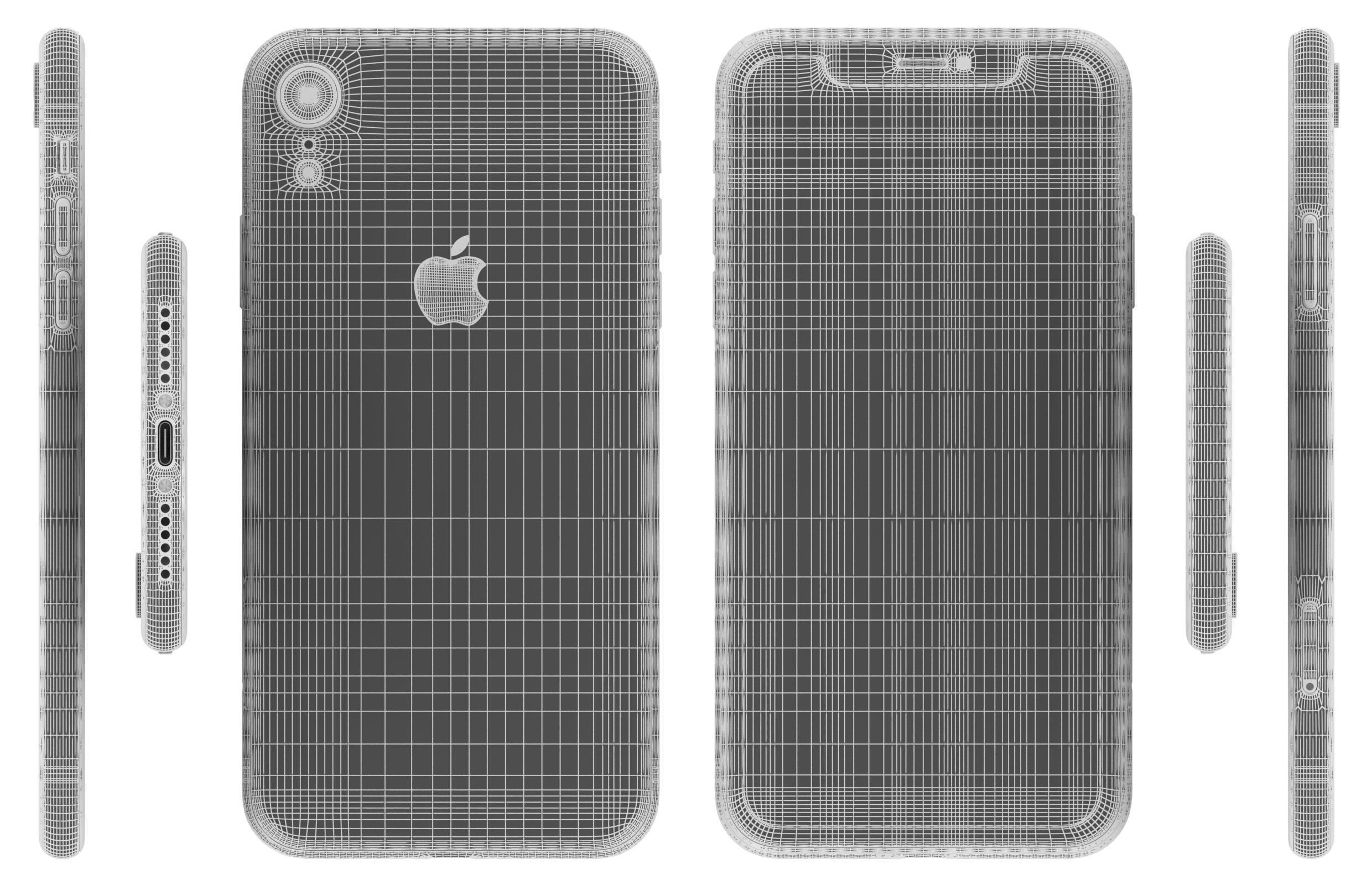 Apple iPhone Xr All Colors 3D model_12