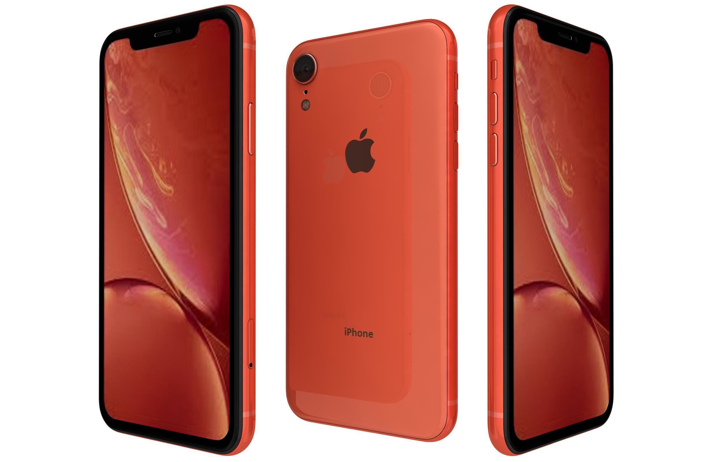 Apple iPhone Xr All Colors 3D model_1