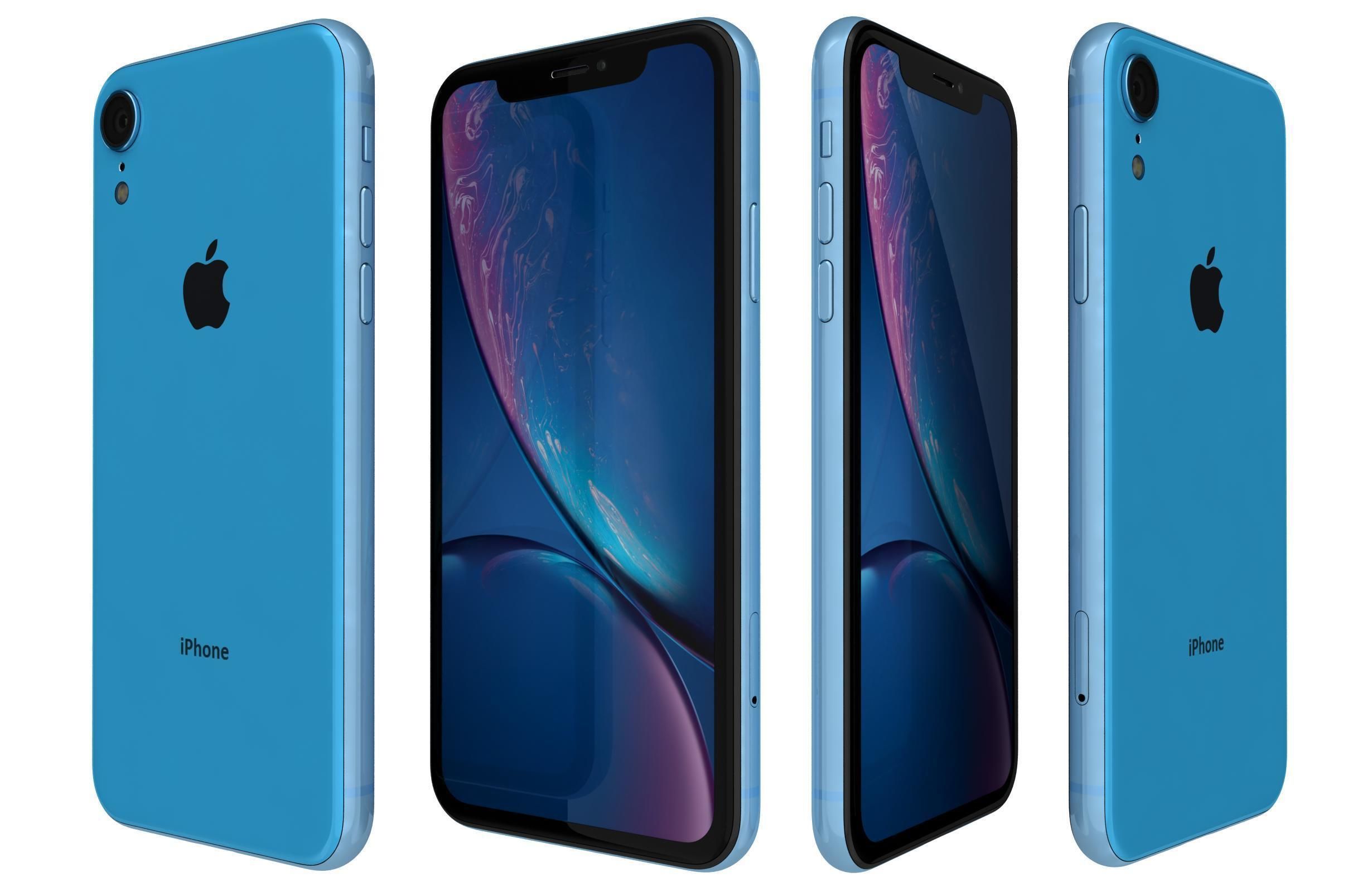 Apple iPhone Xr All Colors 3D model_6