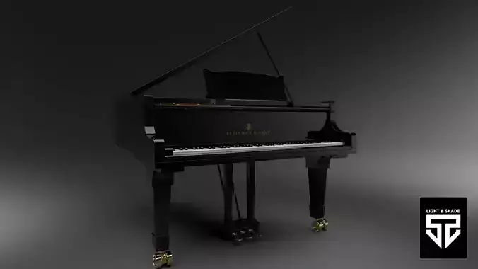 Piano 3D Model grand 3D model